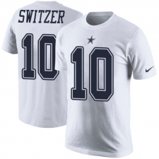 NFL Men's Nike Dallas Cowboys #10 Ryan Switzer White Rush Pride Name & Number T-Shirt