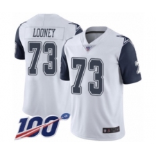 Men's Dallas Cowboys #73 Joe Looney Limited White Rush Vapor Untouchable 100th Season Football Jersey