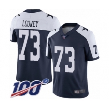 Men's Dallas Cowboys #73 Joe Looney Navy Blue Throwback Alternate Vapor Untouchable Limited Player 100th Season Football Jersey