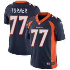 Youth Nike Denver Broncos #77 Billy Turner Elite Navy Blue Alternate NFL Jersey