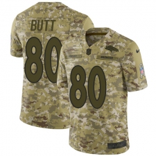 Men's Nike Denver Broncos #80 Jake Butt Limited Camo 2018 Salute to Service NFL Jersey