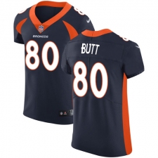 Men's Nike Denver Broncos #80 Jake Butt Navy Blue Alternate Vapor Untouchable Elite Player NFL Jersey