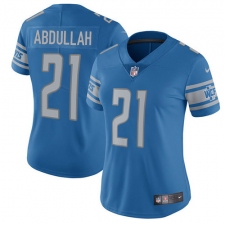 Women's Nike Detroit Lions #21 Ameer Abdullah Limited Light Blue Team Color Vapor Untouchable NFL Jersey