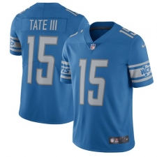Men's Nike Detroit Lions #15 Golden Tate III Limited Light Blue Team Color Vapor Untouchable NFL Jersey