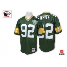 Mitchell and Ness Green Bay Packers #92 Reggie White Authentic Green Throwback NFL Jersey