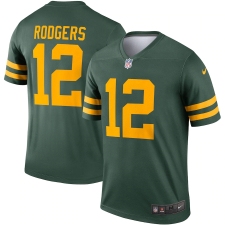 Men's Green Bay Packers #12 Aaron Rodgers Nike Green Alternate Legend Player Jersey