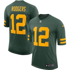 Men's Green Bay Packers #12 Aaron Rodgers Nike Green Alternate Vapor Limited Player Jersey