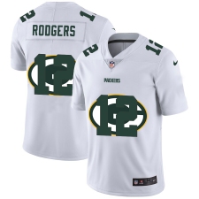 Men's Green Bay Packers #12 Aaron Rodgers White Nike White Shadow Edition Limited Jersey