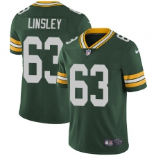 Youth Nike Green Bay Packers #63 Corey Linsley Elite Green Team Color NFL Jersey