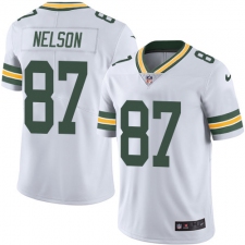 Men's Nike Green Bay Packers #87 Jordy Nelson White Vapor Untouchable Limited Player NFL Jersey