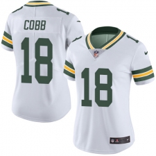 Women's Nike Green Bay Packers #18 Randall Cobb Elite White NFL Jersey