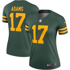 Women's Green Bay Packers #17 Davante Adams Nike Green Alternate Legend Player Jersey