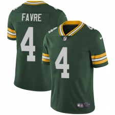 Youth Nike Green Bay Packers #4 Brett Favre Green Team Color Vapor Untouchable Limited Player NFL Jersey