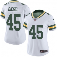 Women's Nike Green Bay Packers #45 Vince Biegel Elite White NFL Jersey