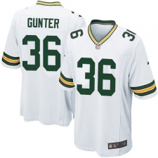 Men's Nike Green Bay Packers #36 LaDarius Gunter Game White NFL Jersey