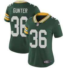 Women's Nike Green Bay Packers #36 LaDarius Gunter Green Team Color Vapor Untouchable Limited Player NFL Jersey