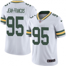 Youth Nike Green Bay Packers #95 Ricky Jean-Francois White Vapor Untouchable Limited Player NFL Jersey