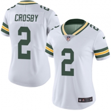 Women's Nike Green Bay Packers #2 Mason Crosby Elite White NFL Jersey