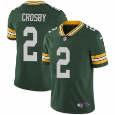 Youth Nike Green Bay Packers #2 Mason Crosby Elite Green Team Color NFL Jersey