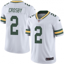 Youth Nike Green Bay Packers #2 Mason Crosby Elite White NFL Jersey