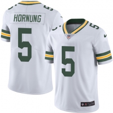 Youth Nike Green Bay Packers #5 Paul Hornung Elite White NFL Jersey