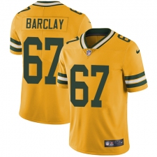 Youth Nike Green Bay Packers #67 Don Barclay Limited Gold Rush Vapor Untouchable NFL Jersey