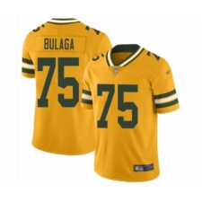Men's Green Bay Packers #75 Bryan Bulaga Limited Gold Inverted Legend Football Jersey