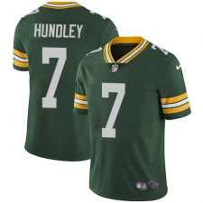Youth Nike Green Bay Packers #7 Brett Hundley Elite Green Team Color NFL Jersey