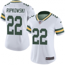 Women's Nike Green Bay Packers #22 Aaron Ripkowski Elite White NFL Jersey