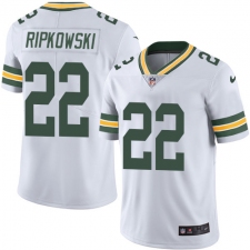 Youth Nike Green Bay Packers #22 Aaron Ripkowski Elite White NFL Jersey