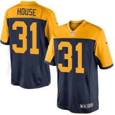 Youth Nike Green Bay Packers #31 Davon House Limited Navy Blue Alternate NFL Jersey