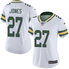 Women's Nike Green Bay Packers #27 Josh Jones Elite White NFL Jersey