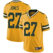 Youth Nike Green Bay Packers #27 Josh Jones Limited Gold Rush Vapor Untouchable NFL Jersey