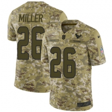 Men's Nike Houston Texans #26 Lamar Miller Limited Camo 2018 Salute to Service NFL Jersey