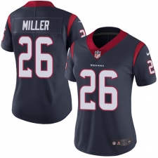 Women's Nike Houston Texans #26 Lamar Miller Limited Navy Blue Team Color Vapor Untouchable NFL Jersey