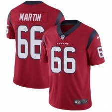 Men's Nike Houston Texans #66 Nick Martin Limited Red Alternate Vapor Untouchable NFL Jersey