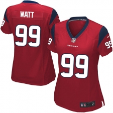Women's Nike Houston Texans #99 J.J. Watt Game Red Alternate NFL Jersey