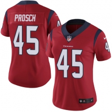 Women's Nike Houston Texans #45 Jay Prosch Limited Red Alternate Vapor Untouchable NFL Jersey