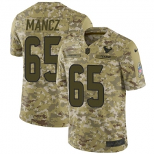 Men's Nike Houston Texans #65 Greg Mancz Limited Camo 2018 Salute to Service NFL Jersey
