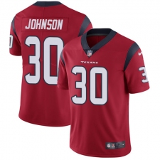 Youth Nike Houston Texans #30 Kevin Johnson Elite Red Alternate NFL Jersey