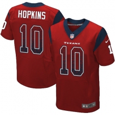 Men's Nike Houston Texans #10 DeAndre Hopkins Elite Red Alternate Drift Fashion NFL Jersey