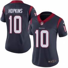 Women's Nike Houston Texans #10 DeAndre Hopkins Limited Navy Blue Team Color Vapor Untouchable NFL Jersey