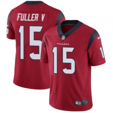Men's Nike Houston Texans #15 Will Fuller V Limited Red Alternate Vapor Untouchable NFL Jersey