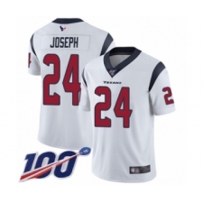 Men's Houston Texans #24 Johnathan Joseph White Vapor Untouchable Limited Player 100th Season Football Jersey
