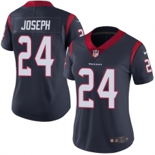 Women's Nike Houston Texans #24 Johnathan Joseph Elite Navy Blue Team Color NFL Jersey