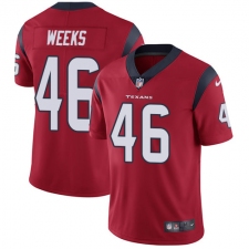 Men's Nike Houston Texans #46 Jon Weeks Limited Red Alternate Vapor Untouchable NFL Jersey
