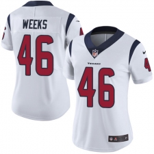 Women's Nike Houston Texans #46 Jon Weeks Limited White Vapor Untouchable NFL Jersey