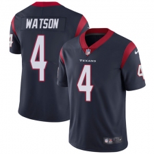 Men's Nike Houston Texans #4 Deshaun Watson Limited Navy Blue Team Color Vapor Untouchable NFL Jersey