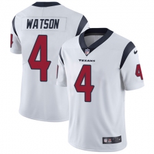 Men's Nike Houston Texans #4 Deshaun Watson Limited White Vapor Untouchable NFL Jersey