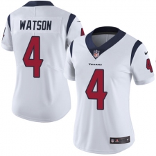 Women's Nike Houston Texans #4 Deshaun Watson Elite White NFL Jersey